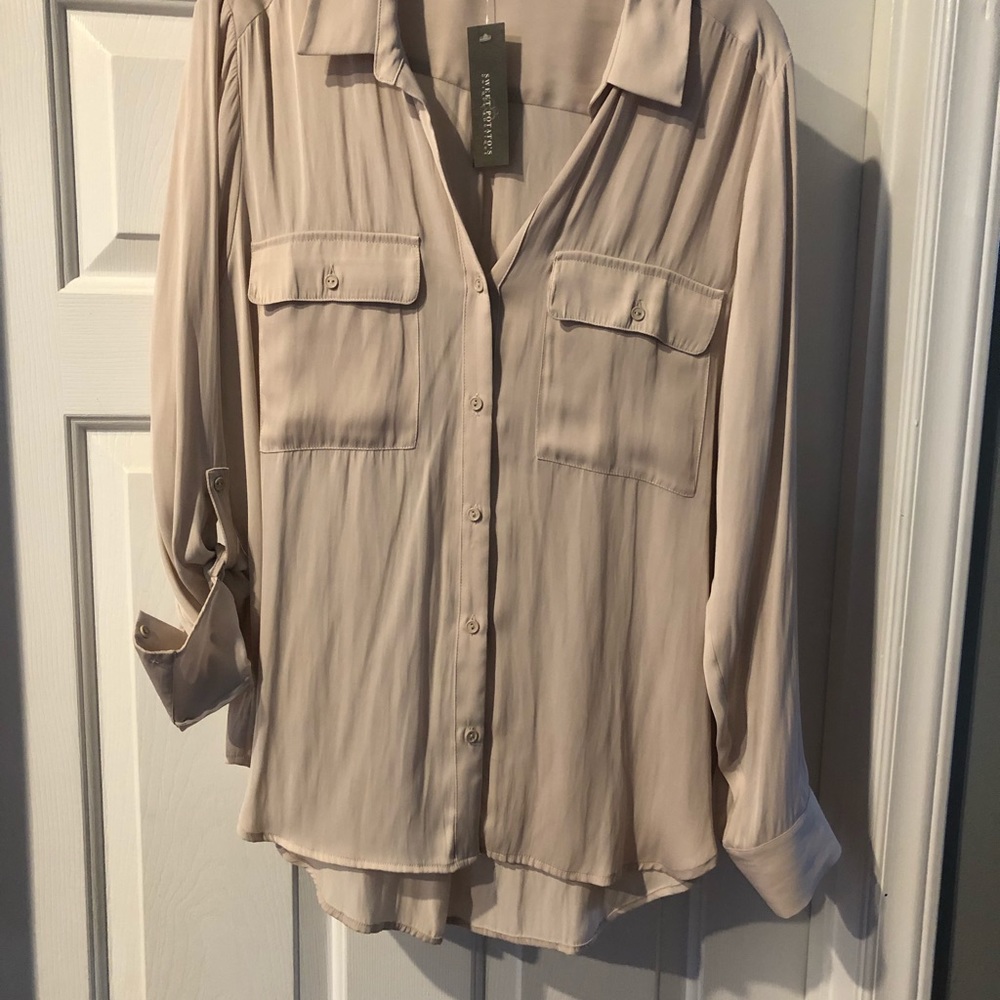 Tart blouse size L light pink color